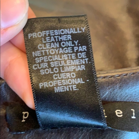 Parallel 100% leather brown pencil skirt - Picture 8 of 8